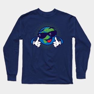 Cool Looking Planet Earth Long Sleeve T-Shirt